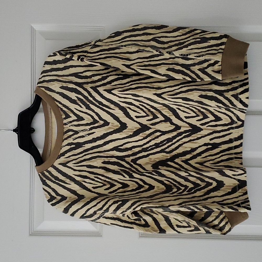 Current/Elliott Zebra Print Top